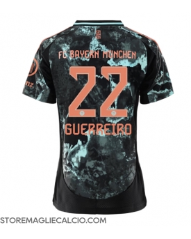 Bayern Munich Raphael Guerreiro #22 Maglia Gara Trasferta Repliche 2024-25 Donna Maniche Corte